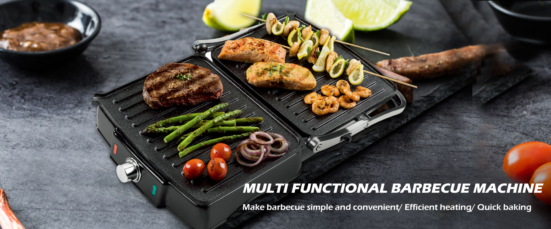 Multi functional barbecue machine